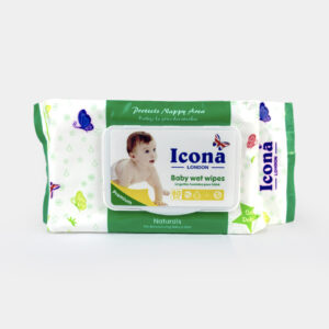 ICONA LONDON - Lingettes humides pour bébé (NATURALS).