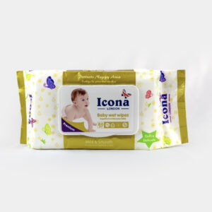 ICONA LONDON - Lingettes humides pour bébé (MILD & SMOOTH).