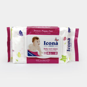 ICONA LONDON - Lingettes humides pour bébé (SOFT & SMOOTH).