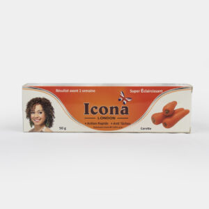 ICONA LONDON - Crème super éclaircissante à base de carotte.