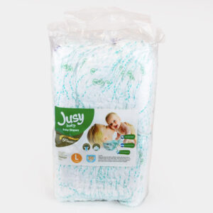 JUSY Couche jetable pour bébé Size Large: 50 unités par paquet.